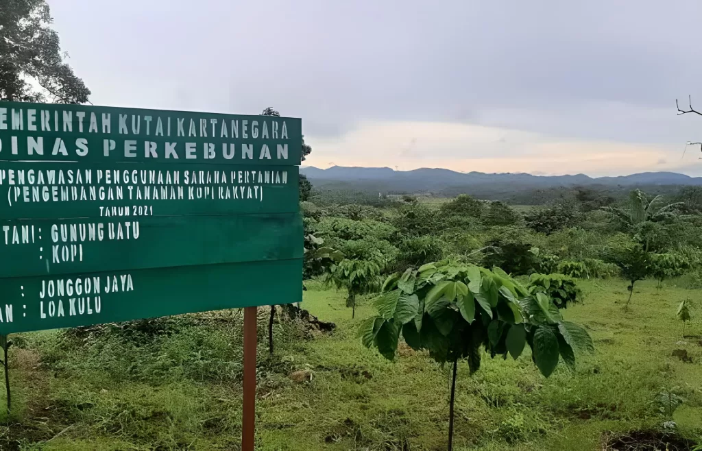 Kawasan industri di Kabupaten Kutai Kartanegara.