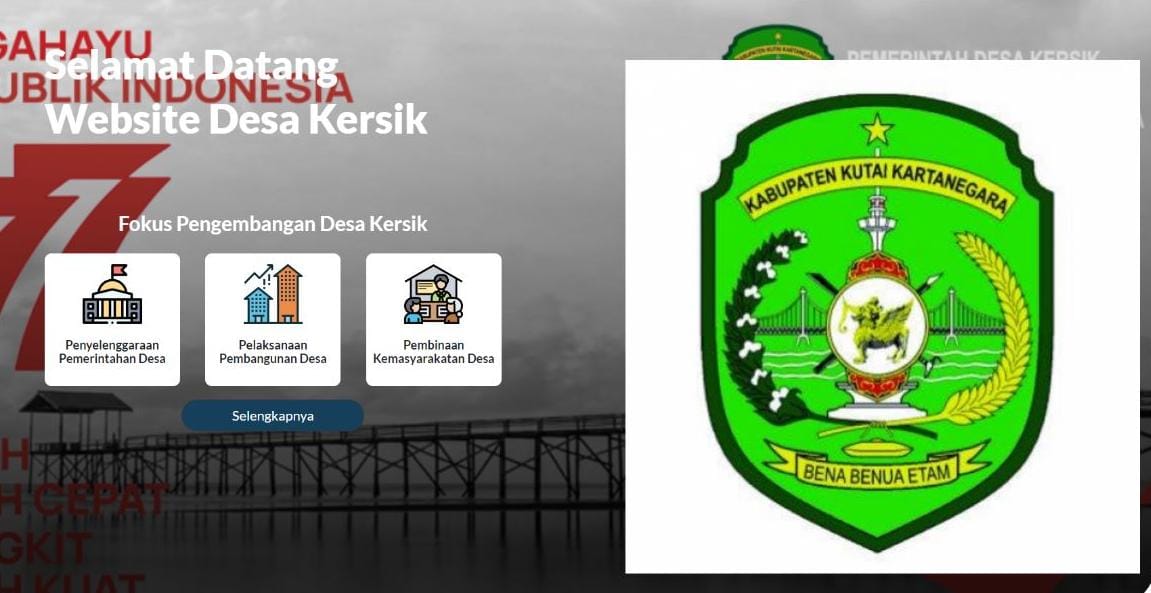 website kersik.desa.id Pemdes Kersik Kukar