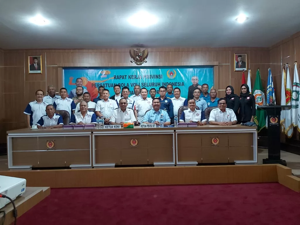 Rakerprov PBVSI Kaltim yang membahas kesiapan Bumi Mulawarman sebagai tuan rumah pra PON XXI/2024.