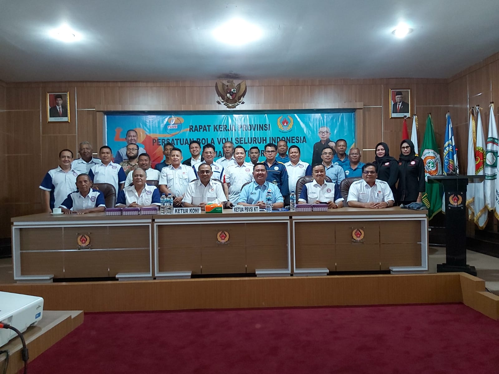 Rakerprov PBVSI Kaltim yang membahas kesiapan Bumi Mulawarman sebagai tuan rumah pra PON XXI/2024.