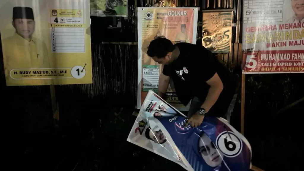 sampah kampanye pemilu