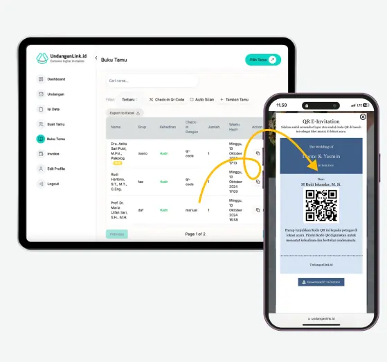 Cara Penggunaan Buku Tamu Digital di Acara Pernikahan