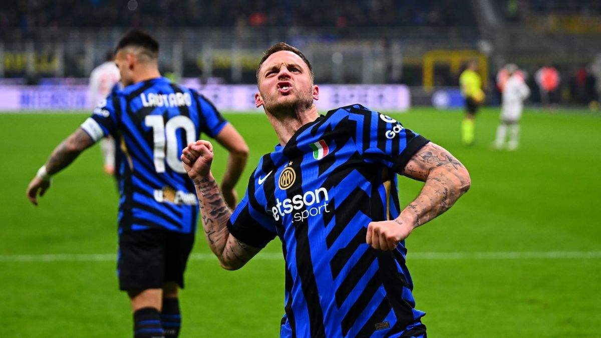 inter Milan VS Fiorentina Marko Arnautovic